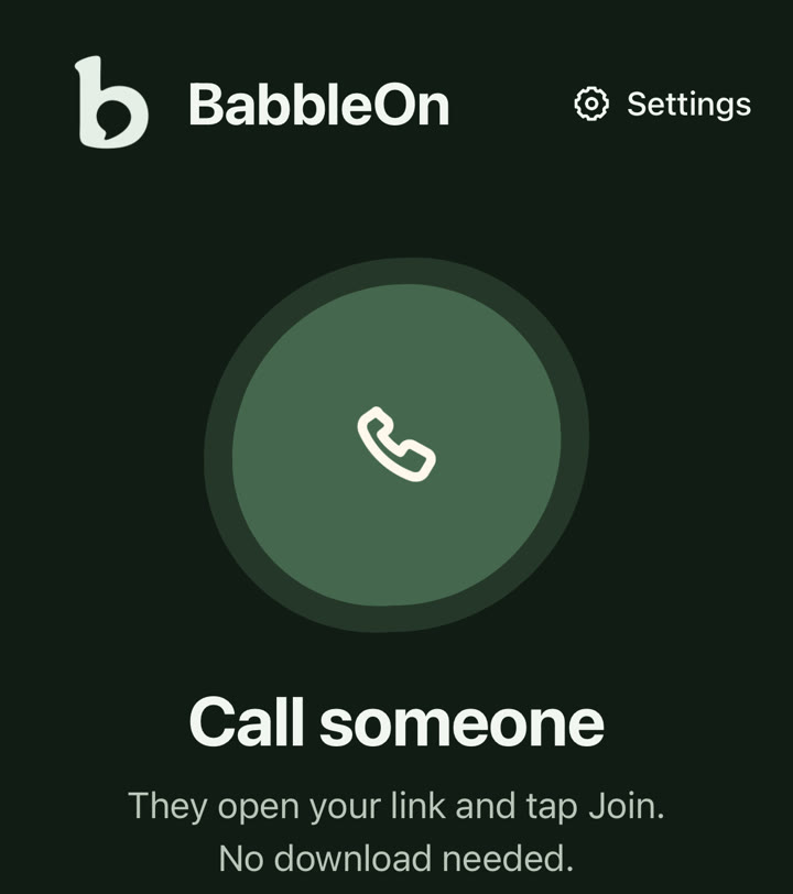 BabbleOn iPhone app